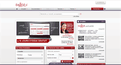 Desktop Screenshot of dalloz.fr