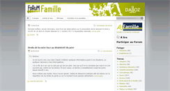 Desktop Screenshot of forum-famille.dalloz.fr