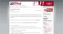 Desktop Screenshot of forum-penal.dalloz.fr